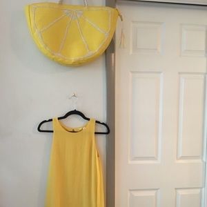 Bright Yellow 60s frame dress